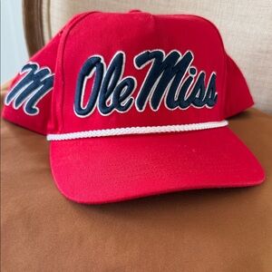 Ole Miss SnapBack Red Rope-Front Cap